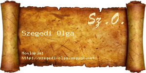 Szegedi Olga névjegykártya